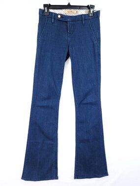 Raven Denim Mackenzie Flare Jeans Size 28x33 Tag24 Blue Wash Stretch Bell Bottom
